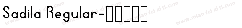 Sadila Regular字体转换